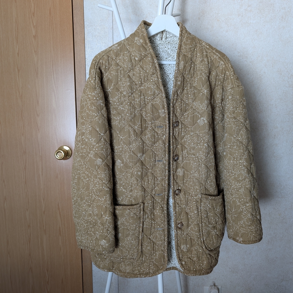 Marine Layer Arlo Quilted Jacket Vintage Floral L